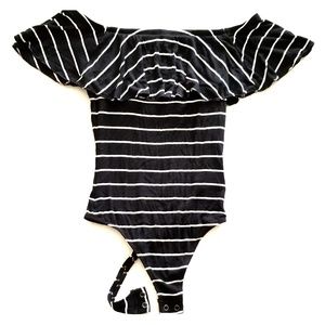 Off-the-shoulder bodysuit